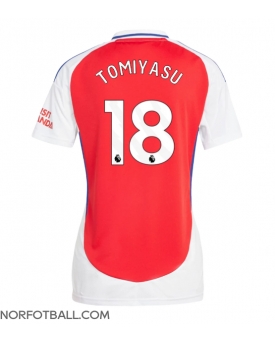 Billige Fotballdrakt Arsenal Takehiro Tomiyasu #18 Replika Hjemmedrakt Dame 2024-25 Kortermet